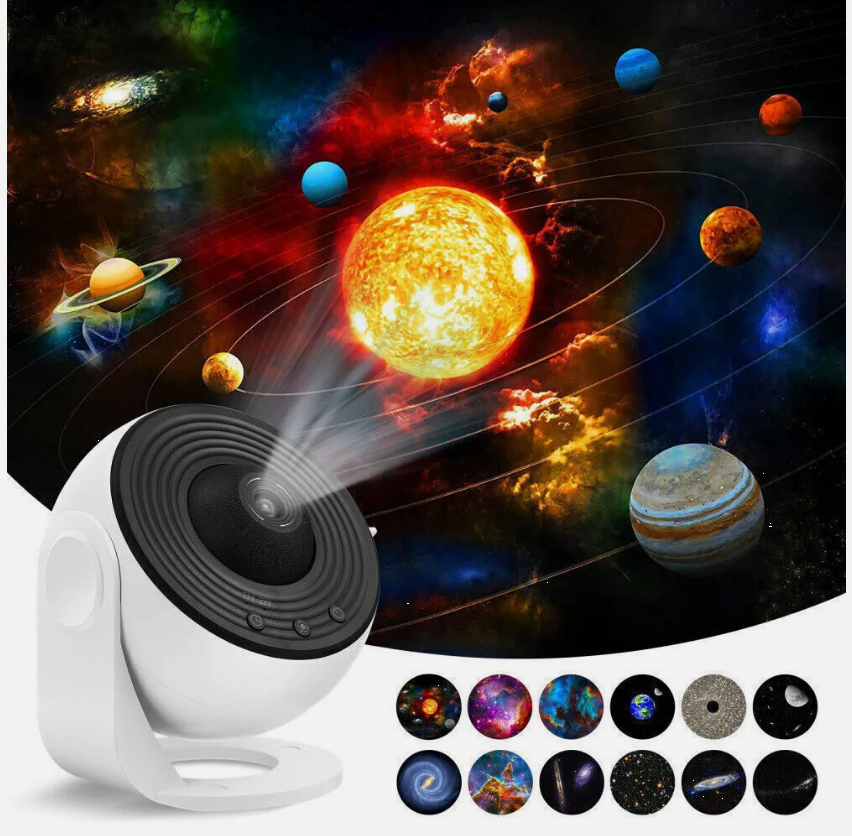 12in1 Rotating Planetarium Galaxy Starry Milky Way LED Projector Night Light
