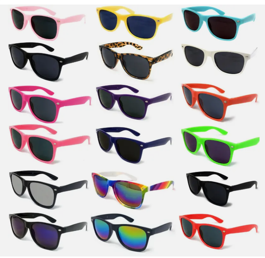 Classic Sunglasses Men's Ladies Women's Neon Retro Fashion 80s UV400