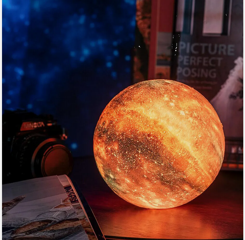 16 Colours RGB LED Star Galaxy Moon Lamp With Stand Remote 3D Bedroom LED USB Night Light