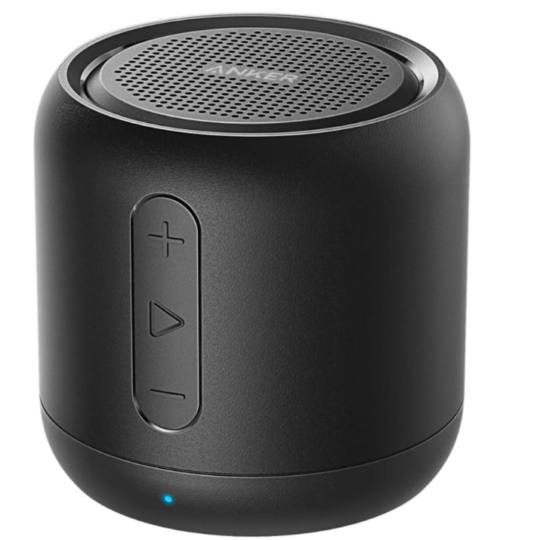Mini Super-Portable Bluetooth Speaker with 15-Hour Playtime, 66-Foot Bluetooth Range, Wireless Speaker with Enhanced Bass, Noise-Cancelling Microphone, for Outdoor, Travel, Home
