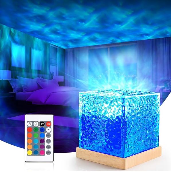 16 Colours LED Galaxy Projector Light Ocean Wave Sensory Northern Lights Touch Lamp With Remote, 30 Lighting Modes, Ideal for Bedroom/Party/Lava Lamp/Corner Lamp, etc.