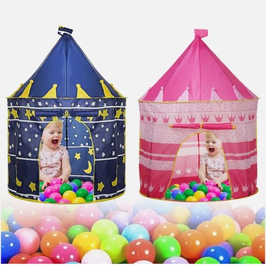 Children's Kids Pop Up Wizard/Princess Castle Tent Indoor/Outdoor Adventure Playhouse