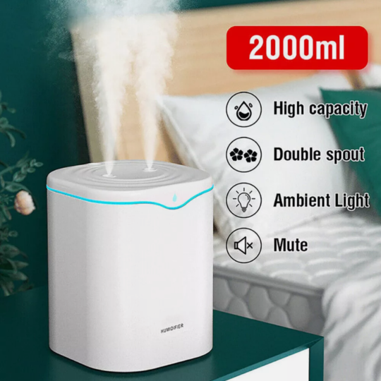 Large 2000ml LED Essential Oil Diffuser Aroma Humidifier Ultrasonic Aromatherapy Air Purifier