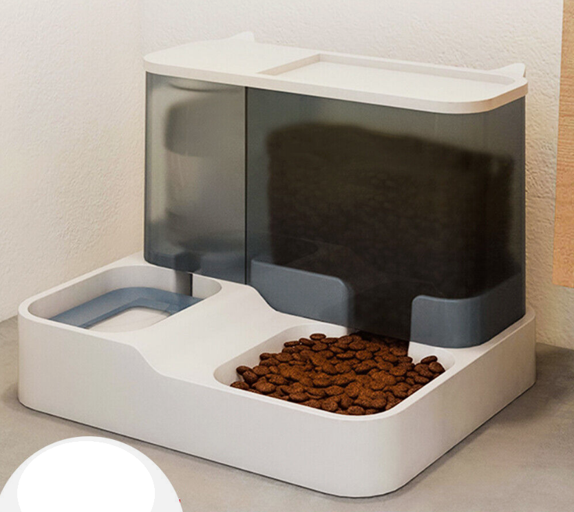 2 in1 Feeder Food And Water Dispenser Bowl Automatic For Dogs And Cats Bottle Pet Self Feeding