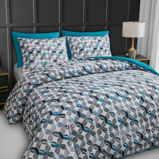 Premium Beautiful Duvet Cover Set Reversible Luxury Duvet Cover Bedding Set Single Double King and Super King Sizes