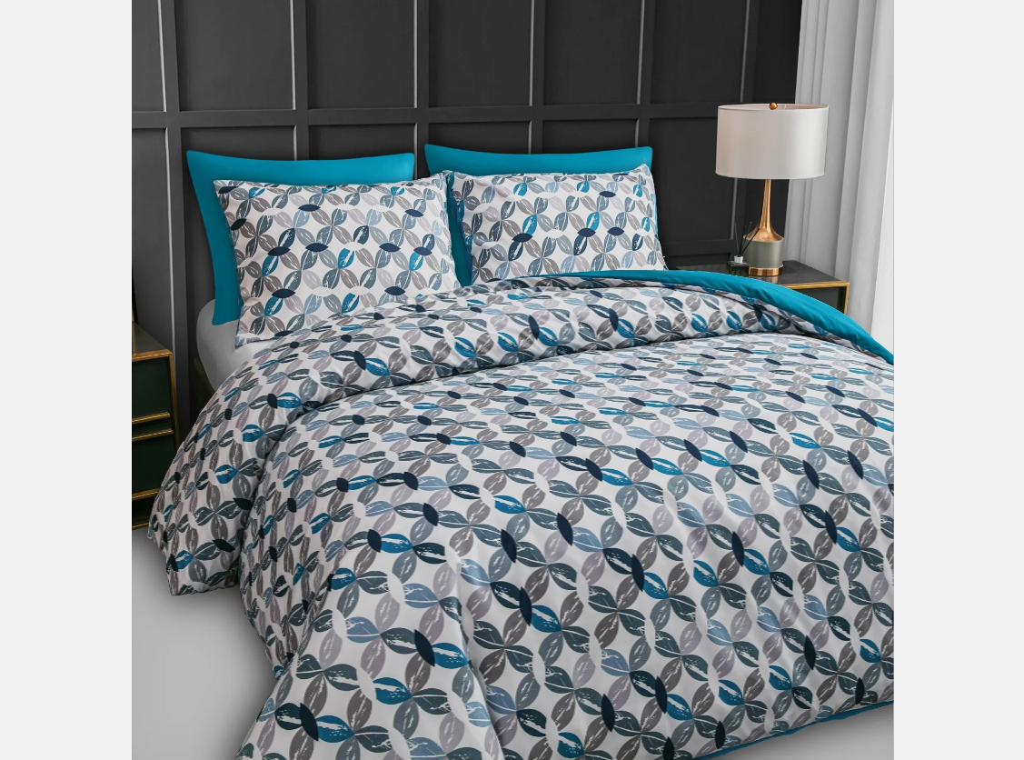 Premium Beautiful Duvet Cover Set Reversible Luxury Duvet Cover Bedding Set Single Double King and Super King Sizes