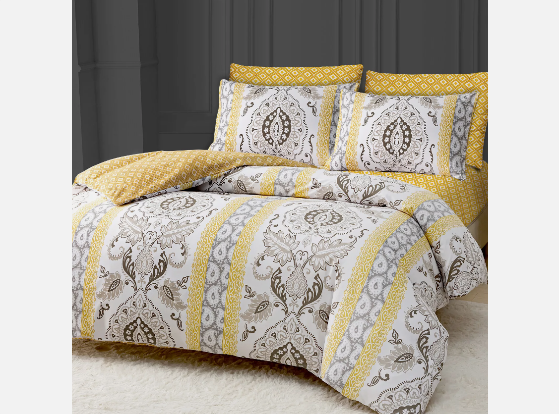 Premium Luxury Beautiful Duvet Cover Set Reversible Luxury Duvet Cover Bedding Set Single Double King and Super King Sizes