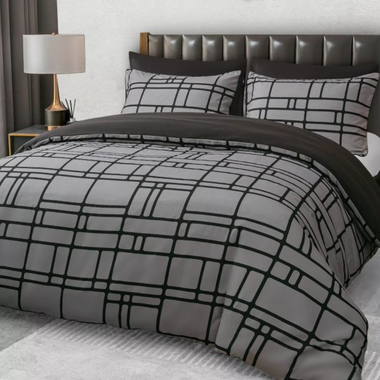 Premium Duvet Cover Set Reversible Luxury Duvet Cover Bedding Set Single Double King and Super King Sizes