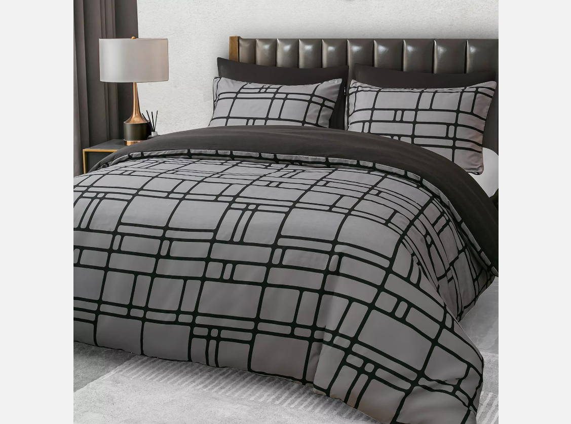 Premium Duvet Cover Set Reversible Luxury Duvet Cover Bedding Set Single Double King and Super King Sizes