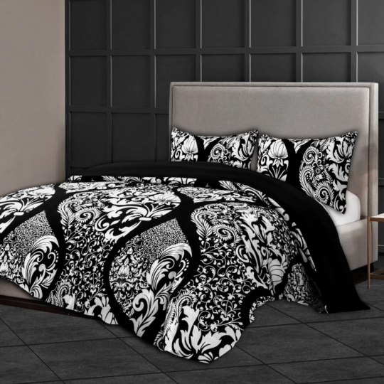 Premium Beautiful Duvet Cover Set Reversible Luxury Duvet Cover Bedding Set Single Double King and Super King Sizes