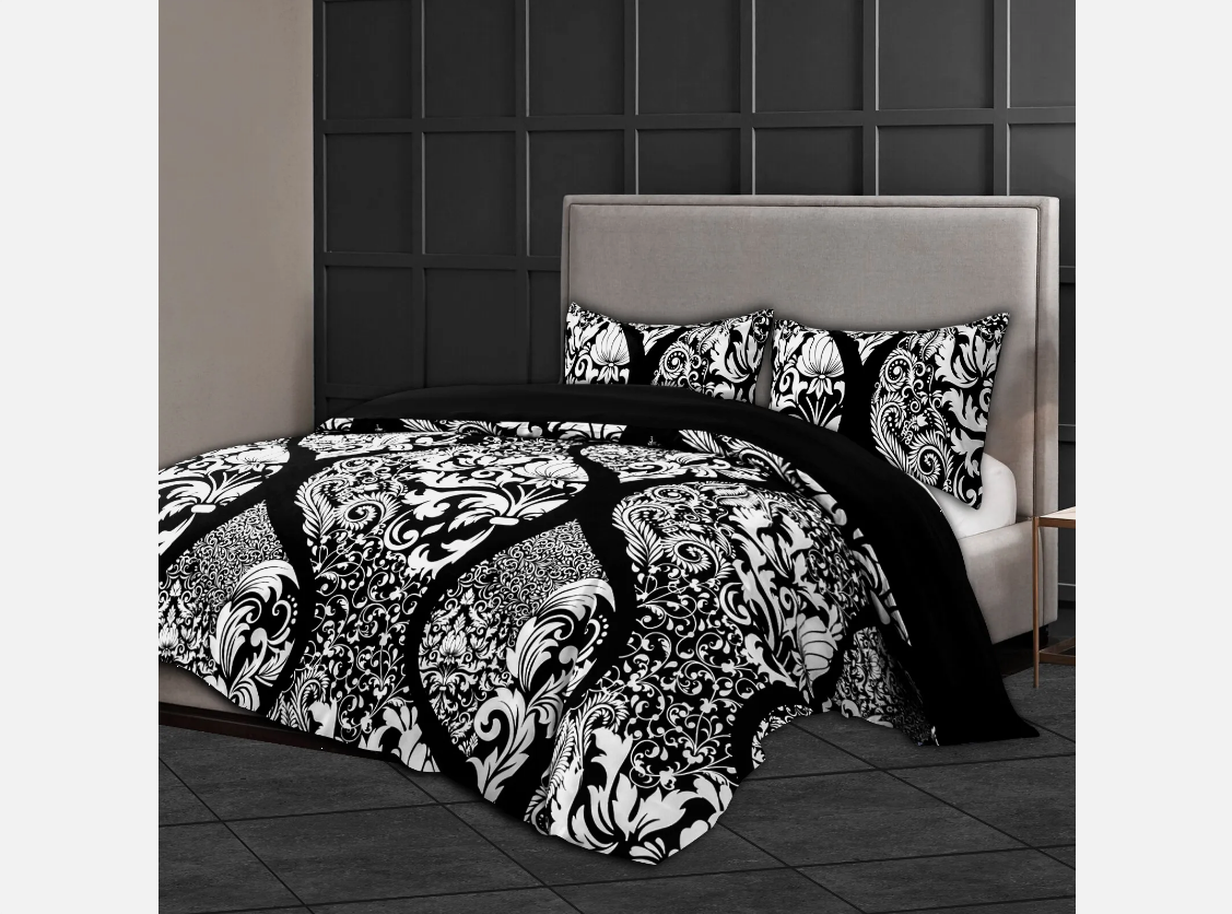 Premium Beautiful Duvet Cover Set Reversible Luxury Duvet Cover Bedding Set Single Double King and Super King Sizes