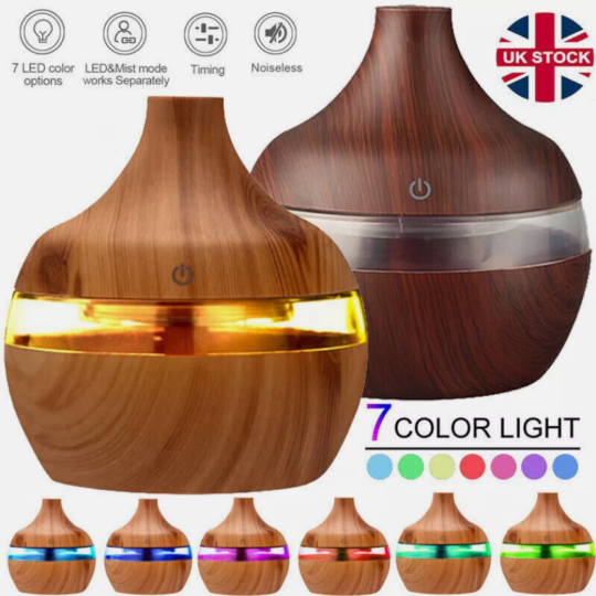 LED RGB 7 Colours Essential Oil Diffuser Aroma Humidifier Ultrasonic Aromatherapy Air Purifier