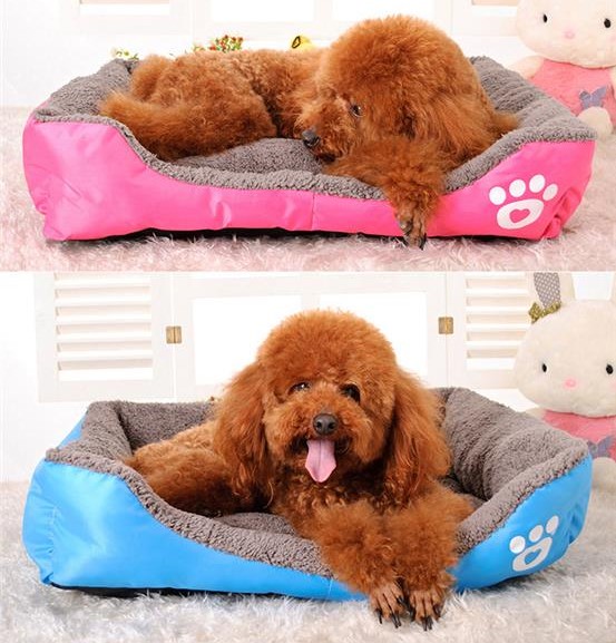 Comfy Soft Washable Fleece Cushion Puppy Dog Cat Beds Small, Medium, Large, X Large and XX Large Sizes