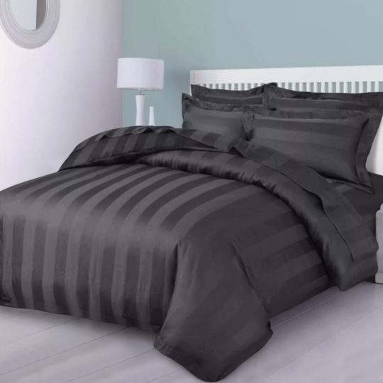 Luxury Duvet Cover Set Stripe Quilt Covers Bedding Sets Single Double King and Super King Sizes